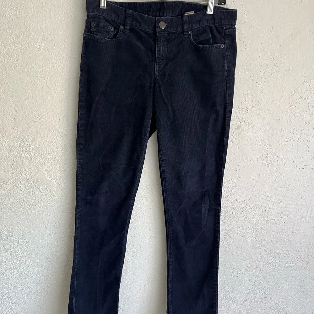 J. Crew Woman Navy City Fit Cotton Pant, Size 28R